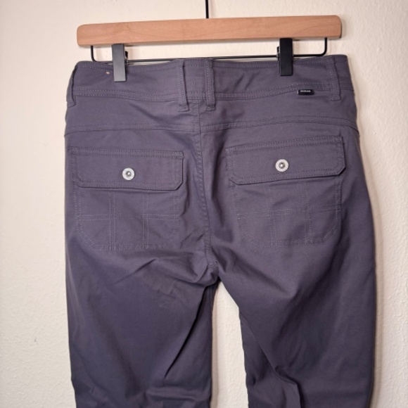 prAna Halle Pants Size 8 Short Standard Fit Gray Nylon Stretch Hiking Outdoor - Picture 5 of 5